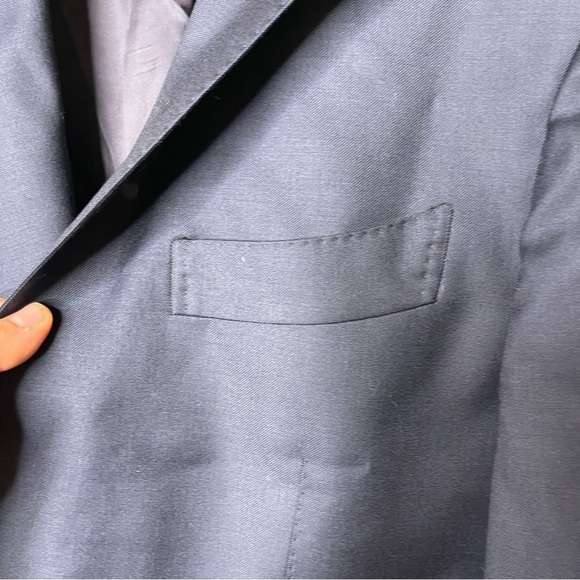 Suitsupply Navy Tailored Fit Lazio single breasted Pure S110's Wool Blazer sz 38 - Picture 12 of 14